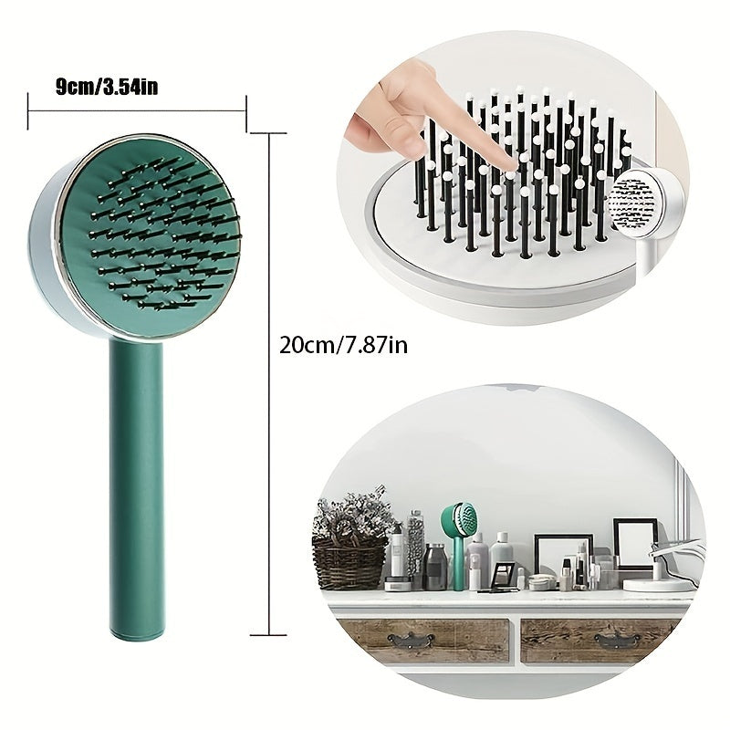 One-key Self-cleaning Hair Brush For Women Curly Hair Brush Anti-Static Airbag Massage Comb Airbag Massage Scalp Comb Professional Detangling One-key Self-cleaning One-key Self-cleaning Hair Brush For Women Curly Hair Brush Anti-Static Airbag Massage Comb Airbag Massage Scalp Comb Professional Detangling One-key Self-cleaning
